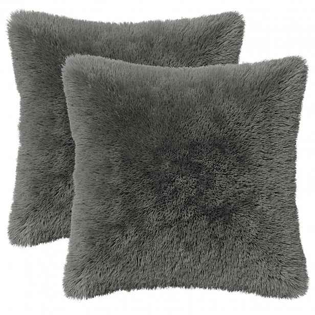 vidaXL Povlak na polštář 2 pcs HEERLEN Světle šedá 30 x 30 cm