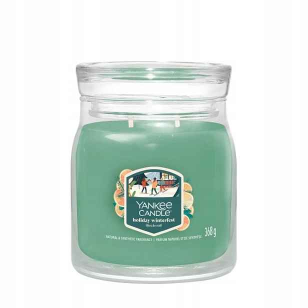 Yankee Candle Signature střední svíčka Holiday Winterfest