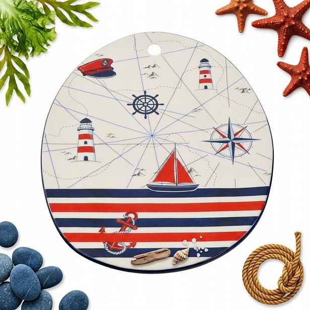 Podnos Miska Talíř Na Dort Keramická Oválná Pro Servírování Ryb 32 CM