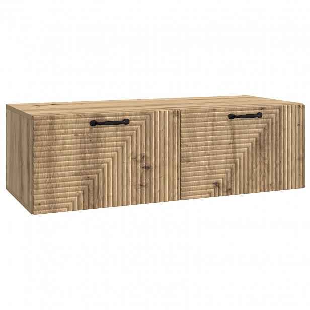vidaXL Nástěnná TV skříň 98 x 41 x 30 cm Dub artisan Kompozitní dřevo
