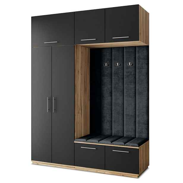 MASSENO MODERNÍ PŘEDSÍŇOVÁ SKŘÍŇ REMA, 180/240/60 cm, dub Wotan