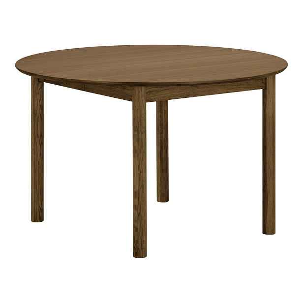 Kulatý rozkládací jídelní stůl s přídavnou deskou v dekoru dubu 120x220 cm Bundaberg – House Nordic