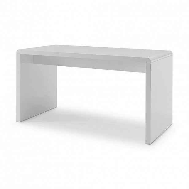 Livetastic PSACÍ STŮL, vysoce lesklá bílá, 160/70/75 cm