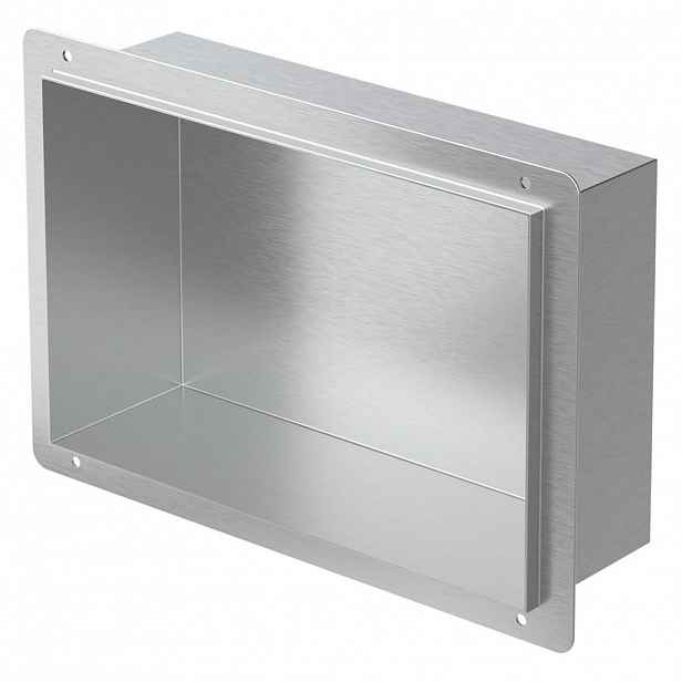 LuxeBath SPRCHOVÁ VANA stříbrná 20/30 cm bez okraje