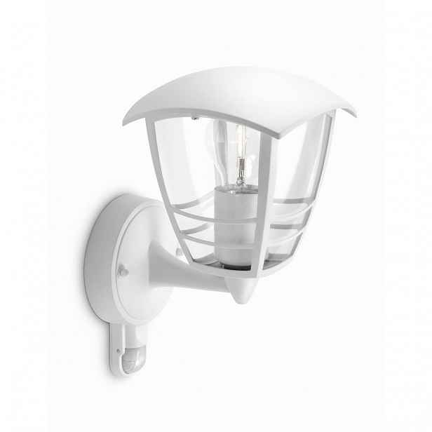 Philips 15388/31/16 Creek Venkovní nástěnné svítidlo s čidlem 28,5 cm, bílá