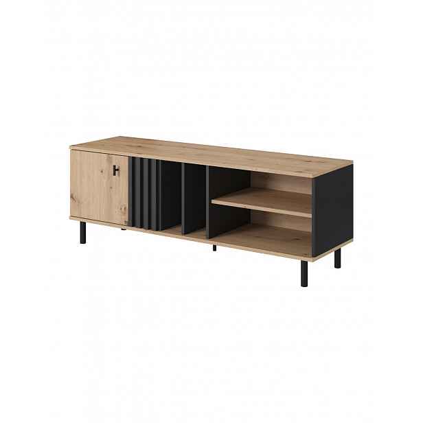 TV stolek Madis C, 138 cm, dub artisan / antracit