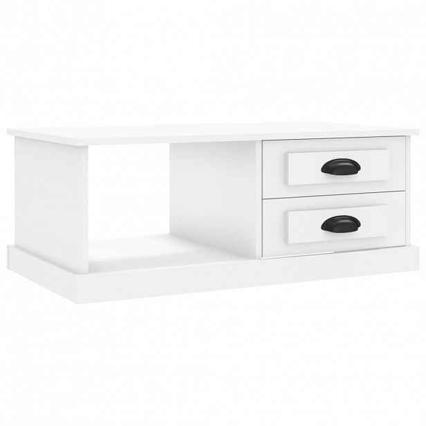 vidaXL Konferenční stolek bílý 90 x 50 x 35 cm kompozitní dřevo