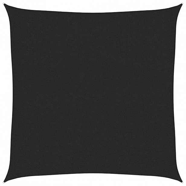 vidaXL Stínící plachta 160 g/m² černá 2 x 2 m HDPE