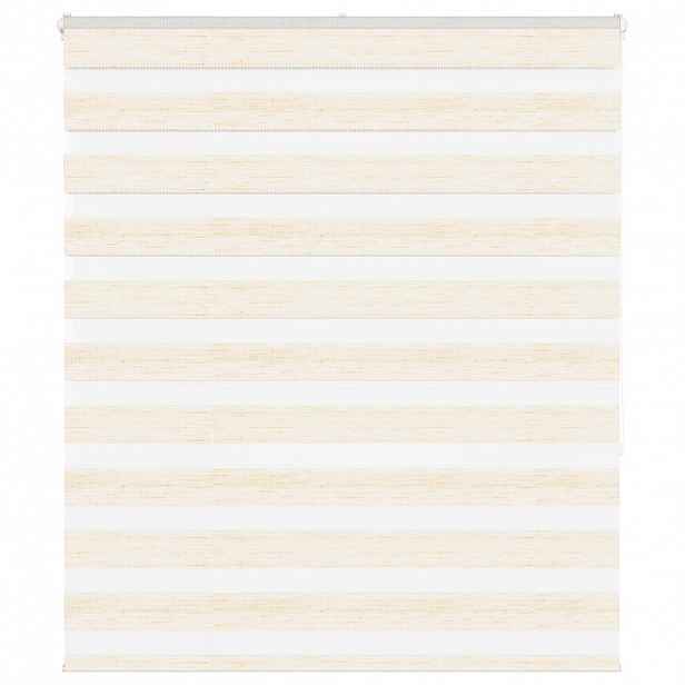 vidaXL Zebra roleta mramorově béžová šířka látky 120,9 cm polyester