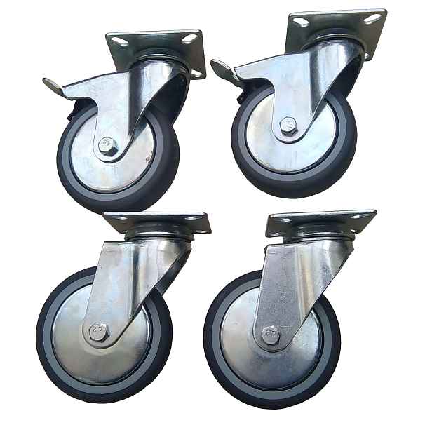 Kolečko kolečka 100 mm 320 kg, sada 4 ks