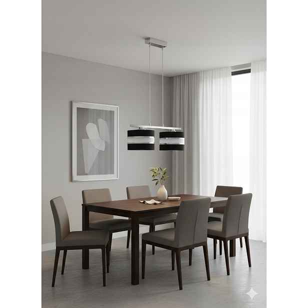 Euro-Lamp Závěsná lampa Ab Silver 2 Černá 2x60W Výrobce