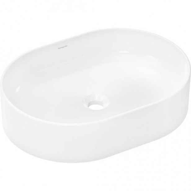 Hansgrohe Xuniva U umyvadlo na desku 55x40 cm bez otvoru pro baterii, bez přepadu 61073450