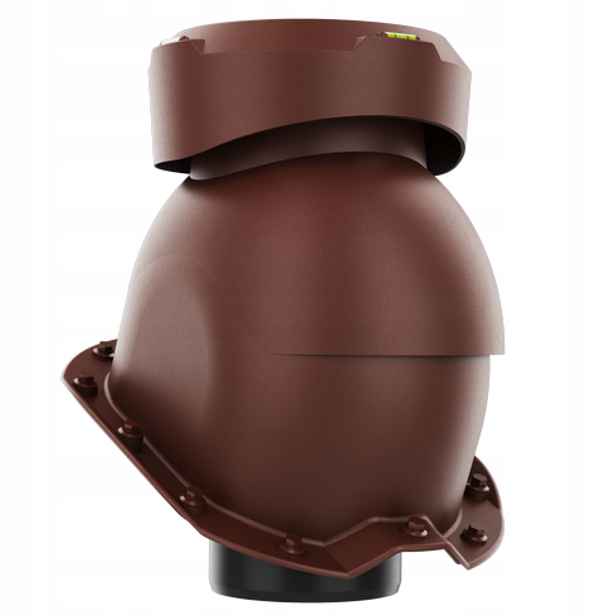 Krbový kanalizační odvětrávač fi110 Trapez T18 Bronz Ral 8017