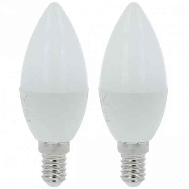 LED žárovka candle svíčka 5W E14 3000K 450LM, 2 pack
