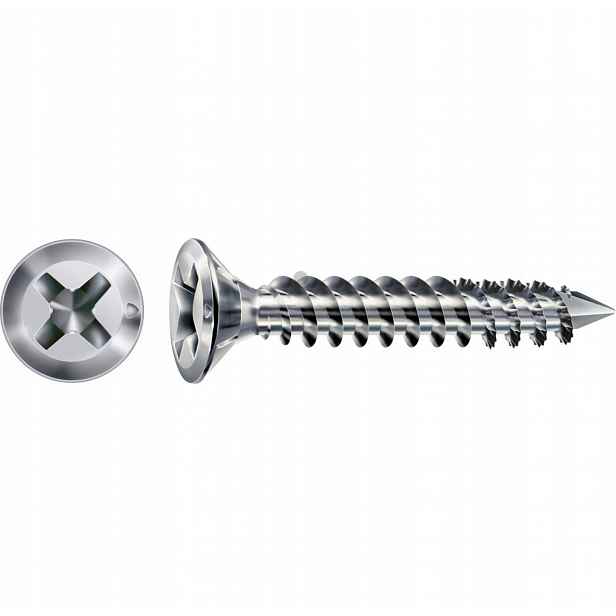 Šroub do oken FEX-cut 4 x 28 Titanium Silver 2000 ks