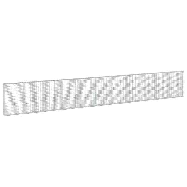 vidaXL Gabion s drátem 3,5 mm a síťkou 5x10 cm 1100x30x150 cm