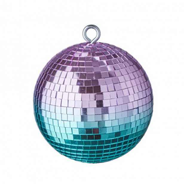 Butlers DISCO Koule 15 cm - purpurová/tyrkysová