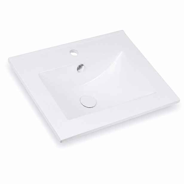 Elvisia Umyvadlo MORA | bílý lesk 60 cm