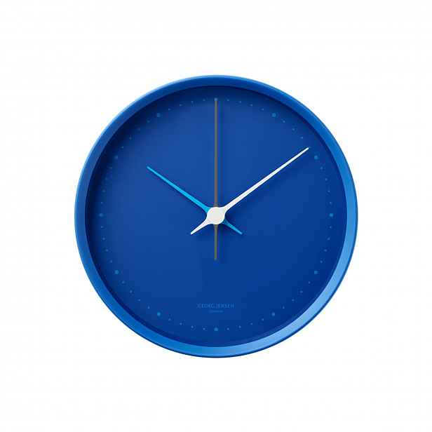 Nástěnné hodiny Henning Koppel, 10 cm, ikonická modrá - Georg Jensen