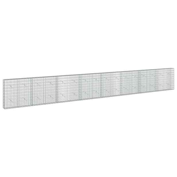 vidaXL Gabion s drátem 3,5 mm a síťkou 5x10 cm 800x20x100 cm