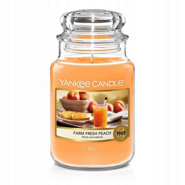 Yankee Candle Farm Fresh Peach Velká svíčka