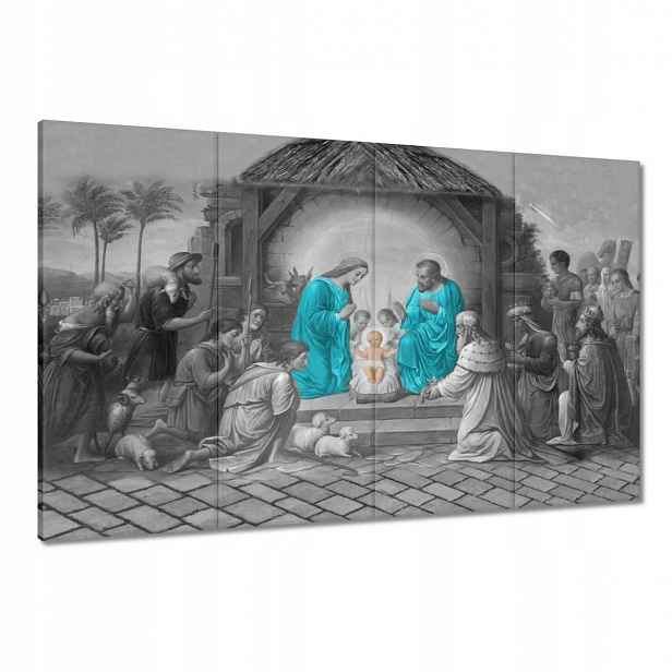 Obrazy 120x80 Svatá rodina tyrkysová
