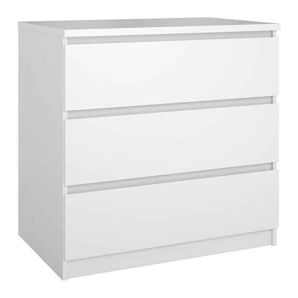 Bílá komoda 77x76x50 cm Naia – Tvilum