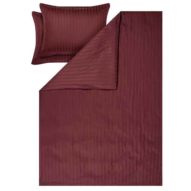 Livarno® Saténové povlečení, 240 x 220 cm, 70 x 90 cm (bordó)