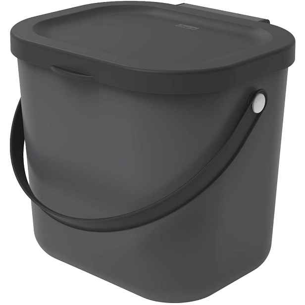 Rotho Malý odpadkový koš na bio odpad,  6l ALBULA, antracit