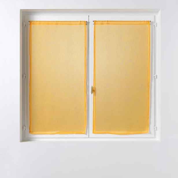 Žluté voálové záclony v sadě 2 ks 60x90 cm Sandra – douceur d'intérieur