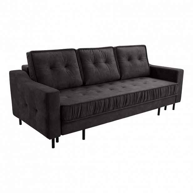 Fedve SOFA ARAMO s funkcí spaní, grafitová