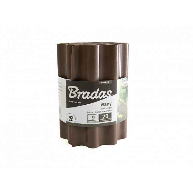 Lem trávníku Bradas 9 m x 20 cm, hnědý BROBFB0920 3926.90.97