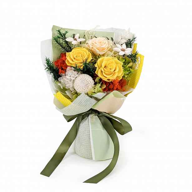Prémiová kytice v krabičce Evergive A Lasting Gesture Sunny Charm