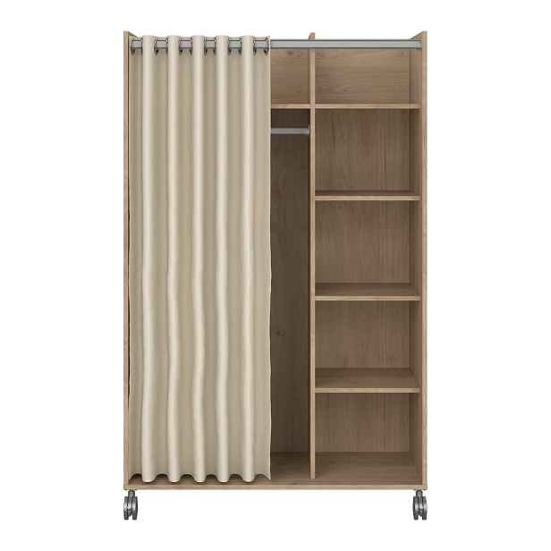 Šatní skříň v dekoru dubu v bílo-béžové barvě 100x160 cm Kit – Tvilum