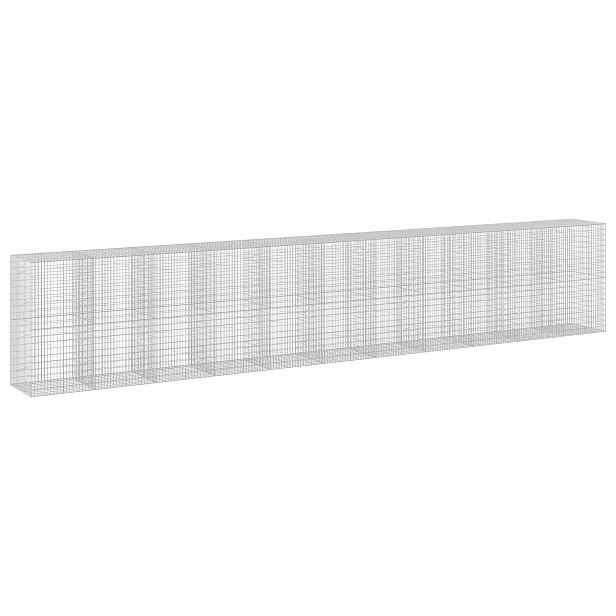 vidaXL Gabion s drátem 3,5 mm a síťkou 5x10 cm 1100x100x200 cm