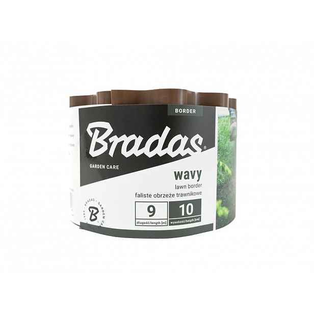 Lem trávníku Bradas 9 m x 10 cm, hnědý BROBFB0910 3926.90.97