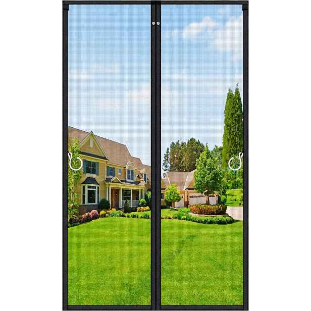 Moskytiéra Hofudon 120x220 cm magnetická ze skleněných vláken, černá