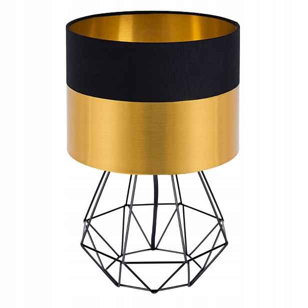 Noční Lampa Stolní Stínidlo Zlaté Zlato