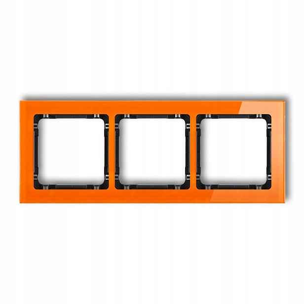 Rámeček oranžový/černý 13-12-DRS-3 Deco Karlik