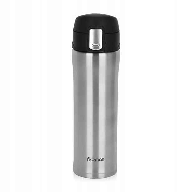 Termohrnek Fissman 450 ml černý z nerezové oceli