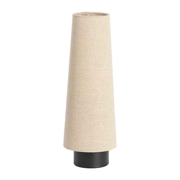 Béžová kovová stolní lampa s textilním stínidlem (výška 42 cm) Howie – Light & Living