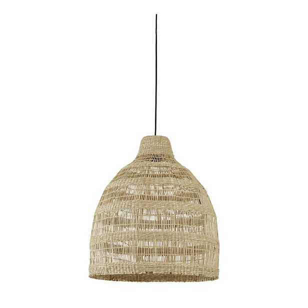 Závěsné svítidlo v přírodní barvě se stínidlem z mořské trávy ø 50 cm Sagar – Light & Living