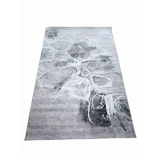 Koberec do obývacího pokoje 160 x 230 cm, loftový vzor s plyšovými štětinami, kvalita