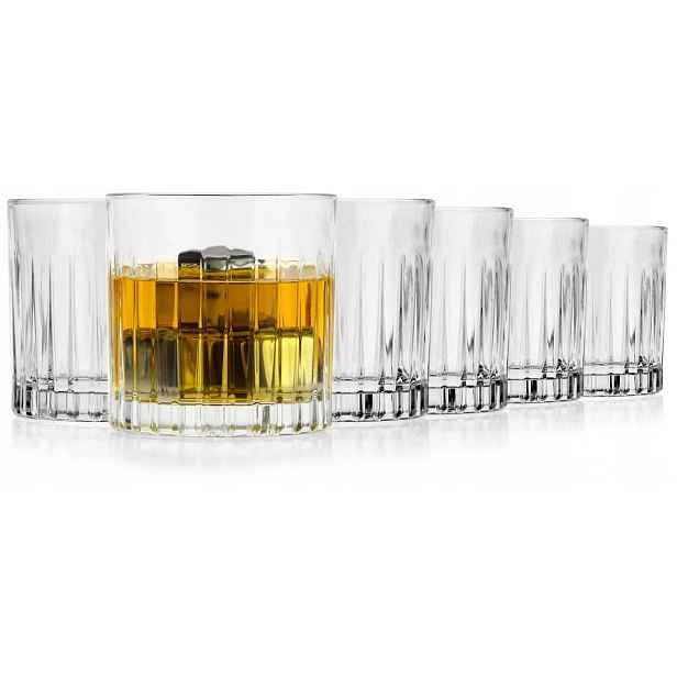 Křišťálové velké sklenice na whisky s vodou Rcr Timeless 360 Ml 6 Ks
