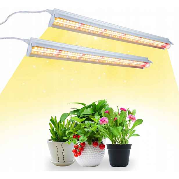 Lampa na rostliny Niello T5 Led 42 cm 2 ks plné spektrum Grow Light