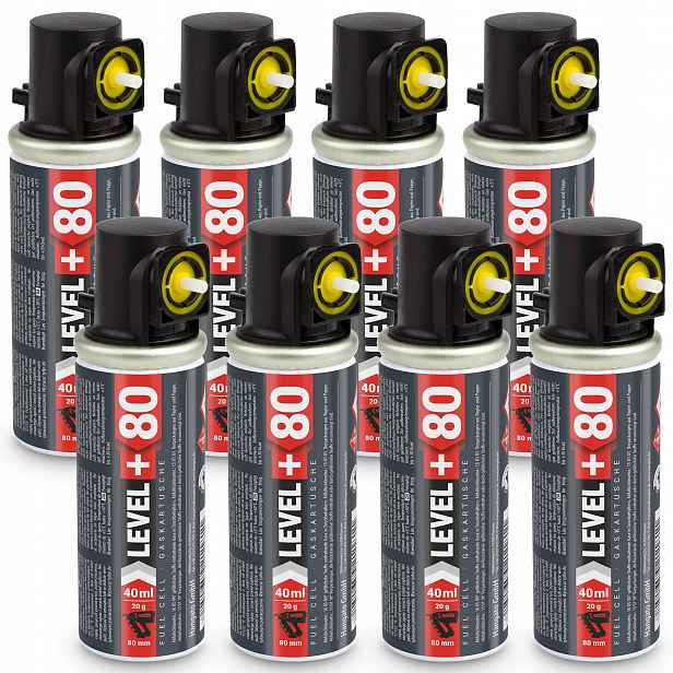 Plynová bombička pro tyčky 8 ks 78 mm 20 g L+80