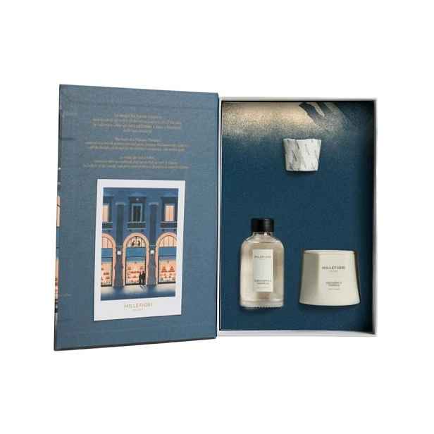 Vánoční sada svíčka a tyčinky 100 ml Zucchero & Vaniglia Millefio