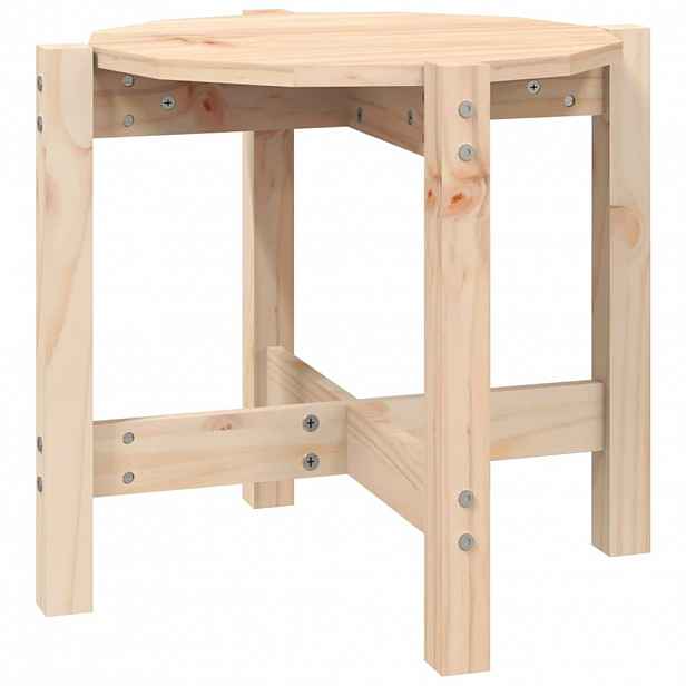 vidaXL Konferenční stolek Ø 52,5 x 45 cm masivní borové dřevo