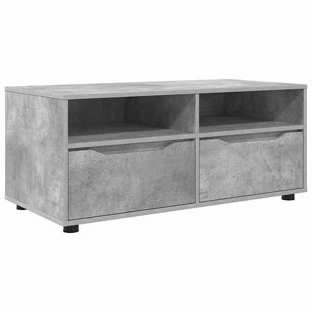 vidaXL Televizní skříň 100 x 48 x 43 cm Betonově šedá Kompozitní dřevo