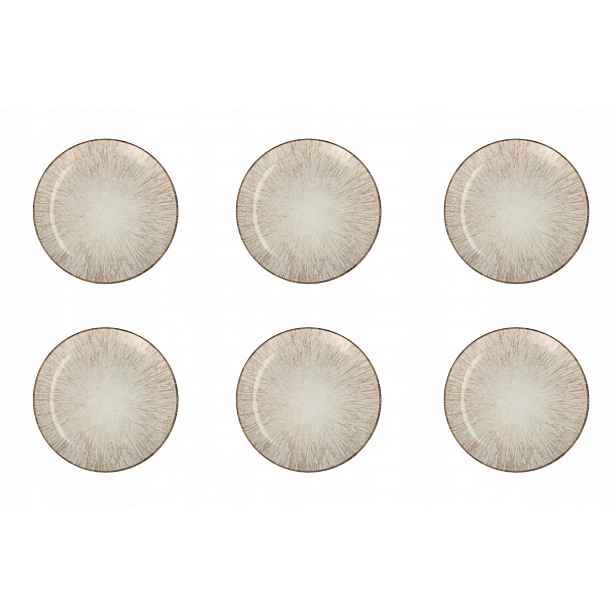 Lubiana Sada 6 mělkých porcelánových talířů 20,5 cm 9016